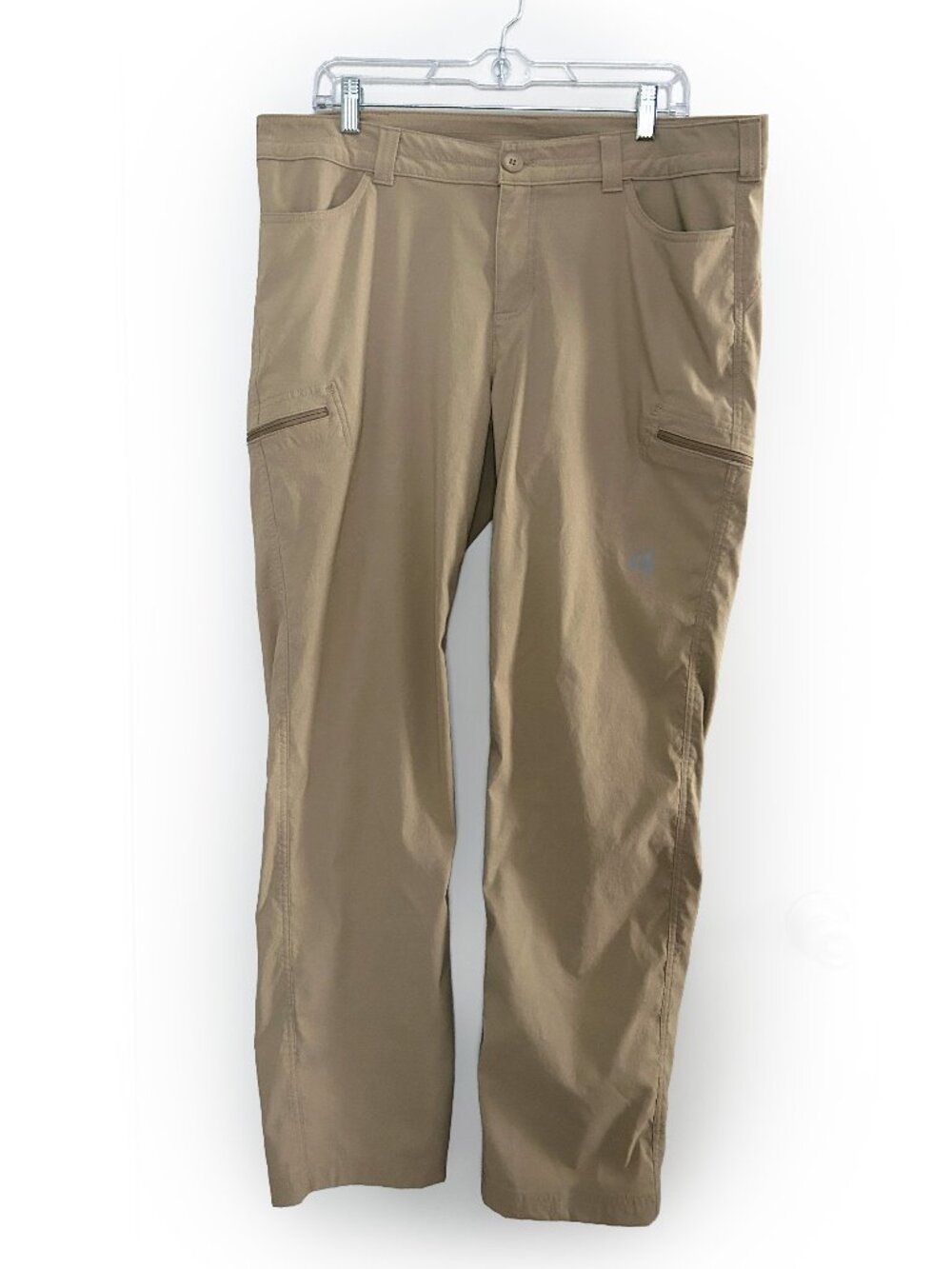 Eddie Bauer Womens 16W Khaki Hiking Cargo Pants Outdoor Travel Utility Gorpcore